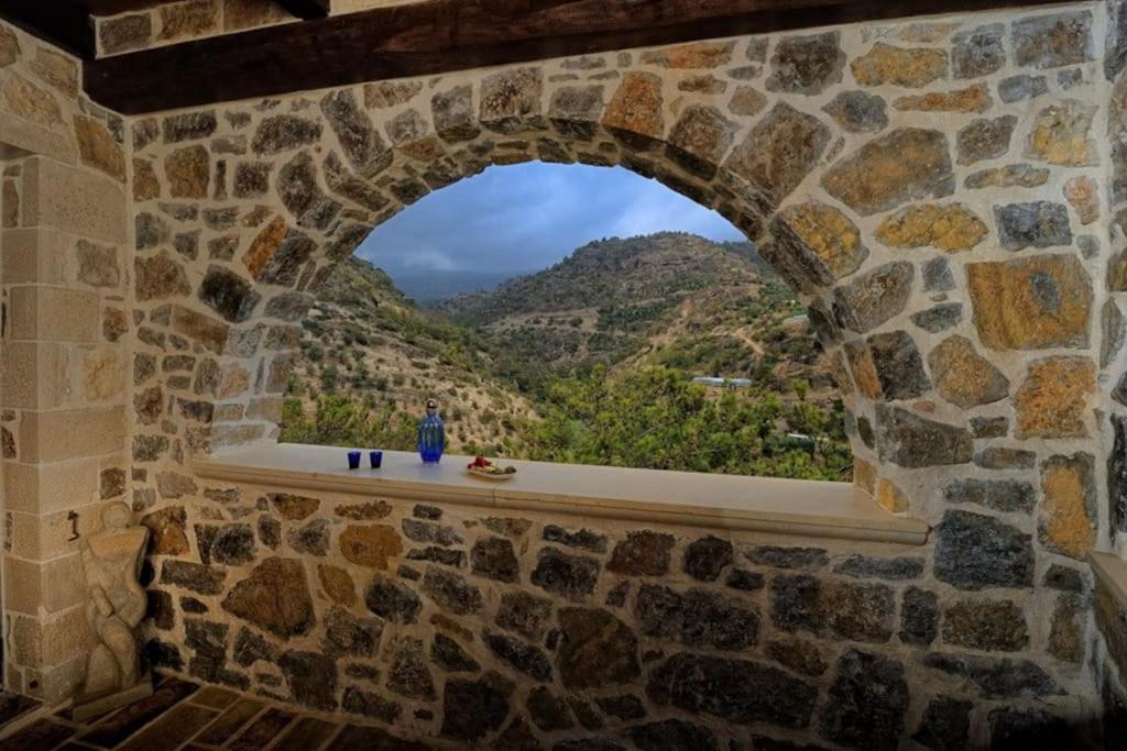 Villa Stone House With Sea View Achlia Exterior foto